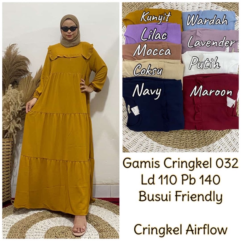 Gamis cantik/gamis mewah/gamis kringkel/gamis rubi/pakaian wanita/baju muslim