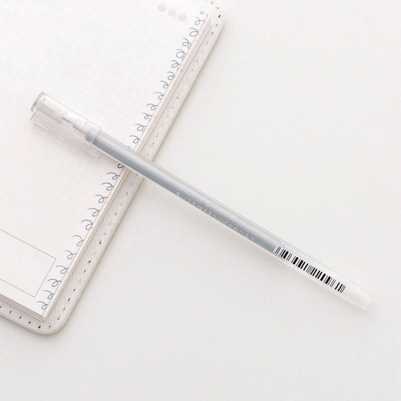 0.6mm White Ink Color Photo Album Gel Pen Stationery Office Learning Pen