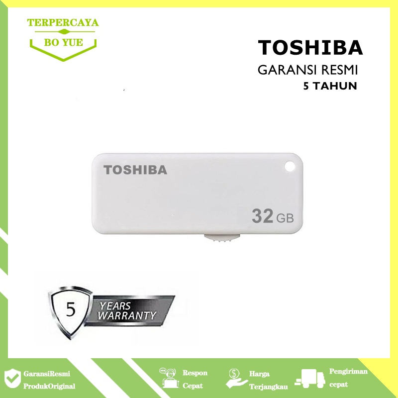 Toshiba Yamabiko Flashdisk U203 32/64/ 128 GB Original Garansi Resmi Flashdisk KIOXIA TransMemory 32GB USB 2.0 U203 Alsi Memory 100% Ori