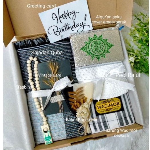 KADO COWOK SHOLEH/ HAMPERS SARUNG SAJADAH / HAMPERS LEBARAN