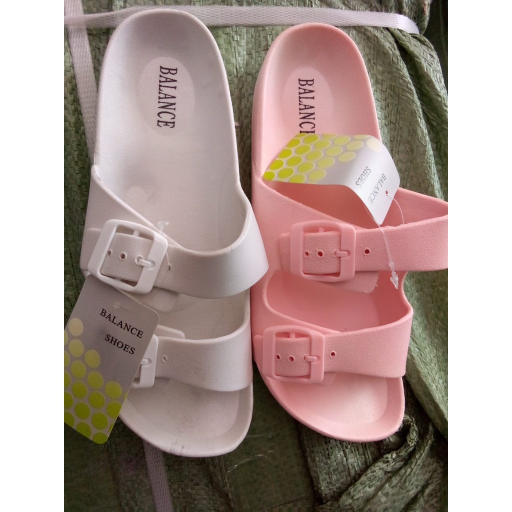 SANDAL SELOP KOREA BAN 2 GESPER CEWEK BALANCE B-2172B ukuran (37-40)