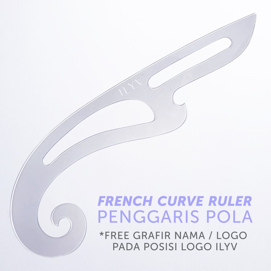 

Penggaris Pola Jahit / Pola Baju Lengkung / French Curve Ruler