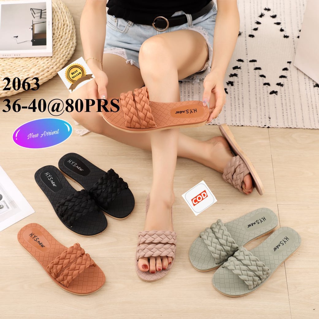 hys 2063 sandal karte wanita sandal jelly rajut peremuan terbaru produk impor