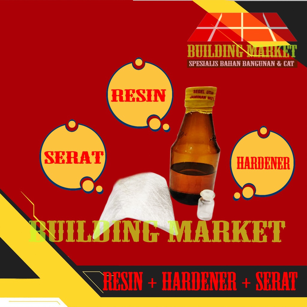 PEREKAT FIBER PLASTIK RESIN BUTEK KATALIS SERAT