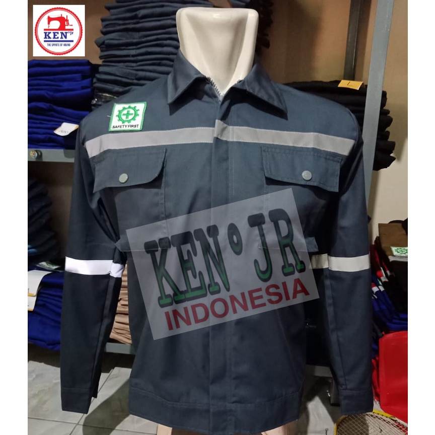 Bagus Uniform - Pakaian Kerja Seragam Proyek Warna Abu Polos