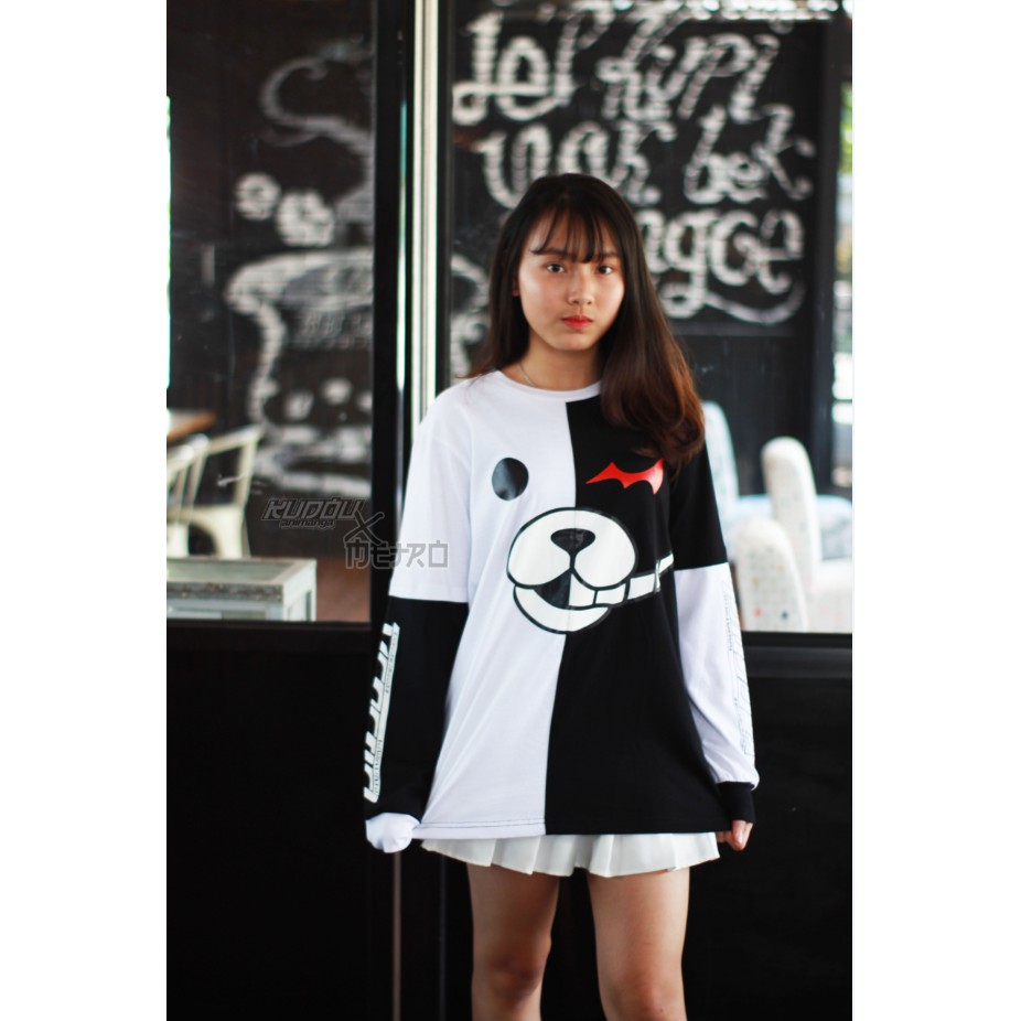 Longsleeve Double Layer Monokuma Danganronpa