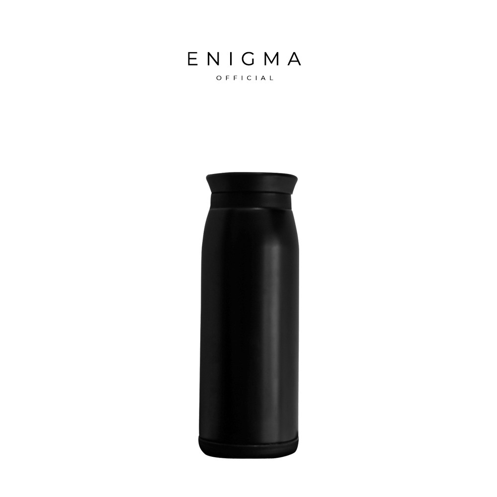  TUMBLR  BOTOL  MINUM SPEDA 500ML TERMOS POLOS HITAM ENIGMA 