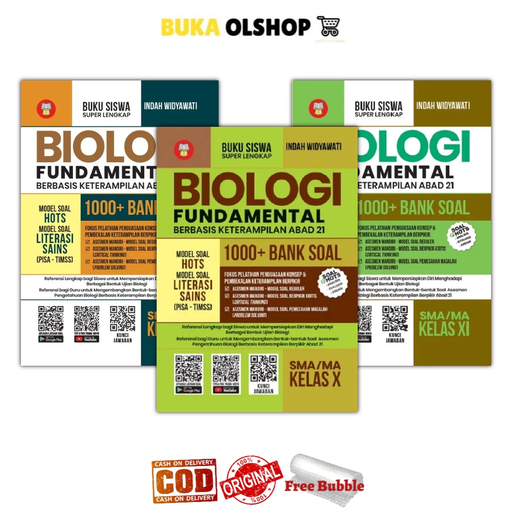 Biologi Fundamental SMA/MA1000 Bank Soal Biologi SMA/MA