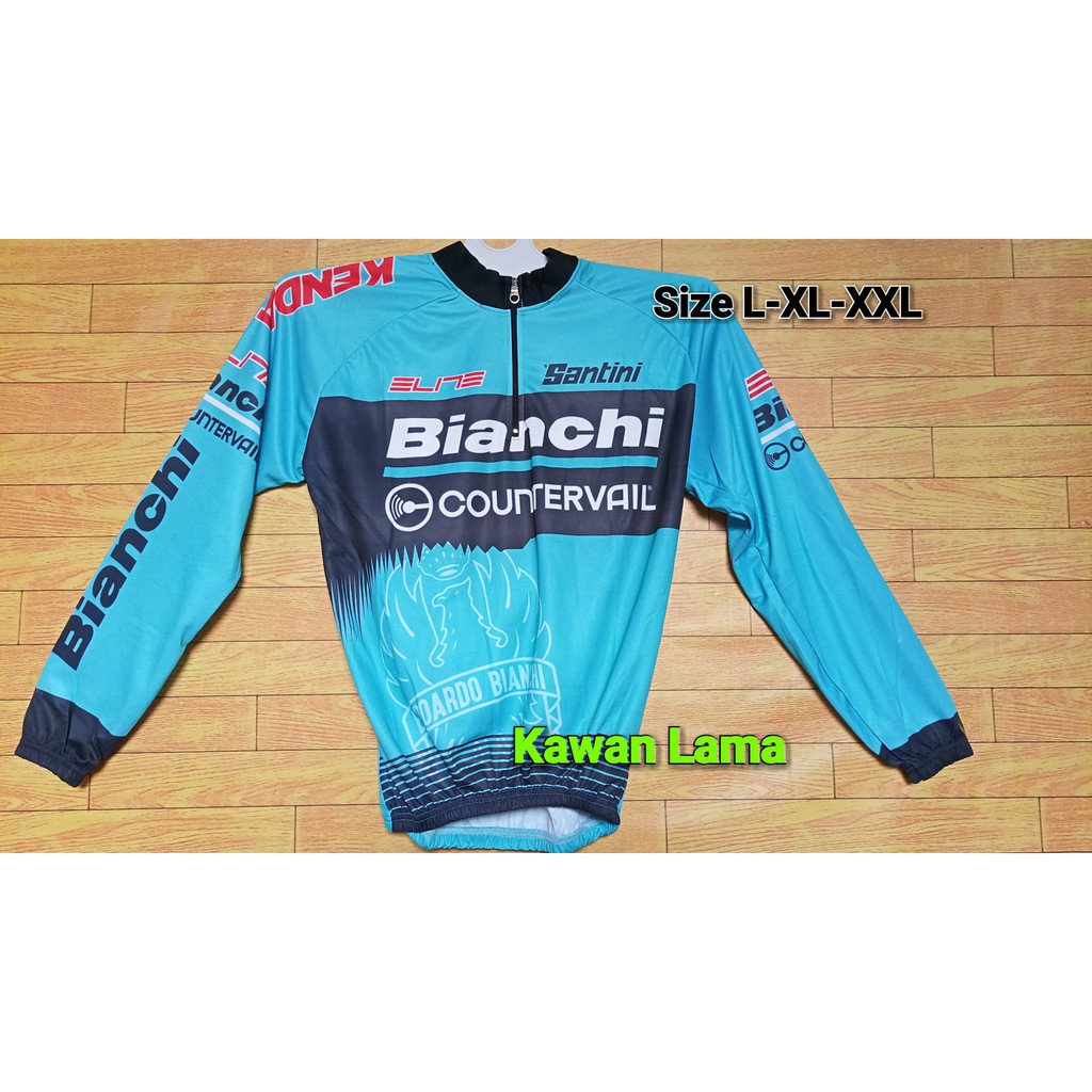 Baju Jersey Sepeda Gowes Balap Bianchi