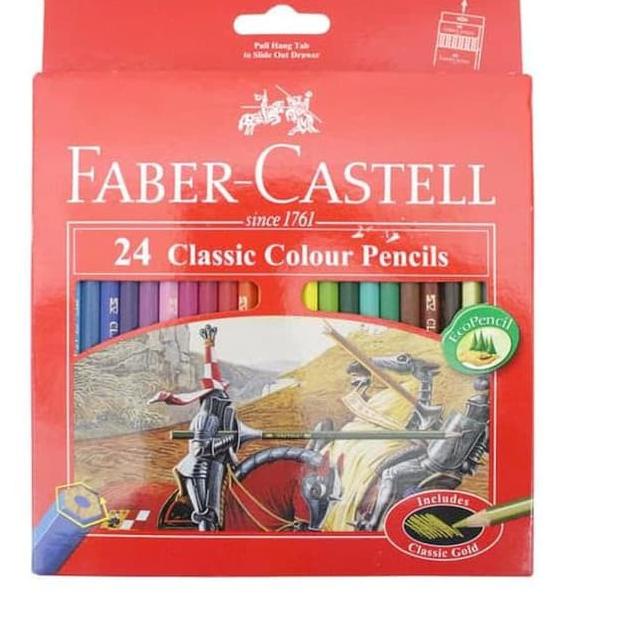 

Special Price.. PENSIL WARNA KAYU 24 WARNA - FABER CASTELL CLASSIC 24 Warna (OFF-52)