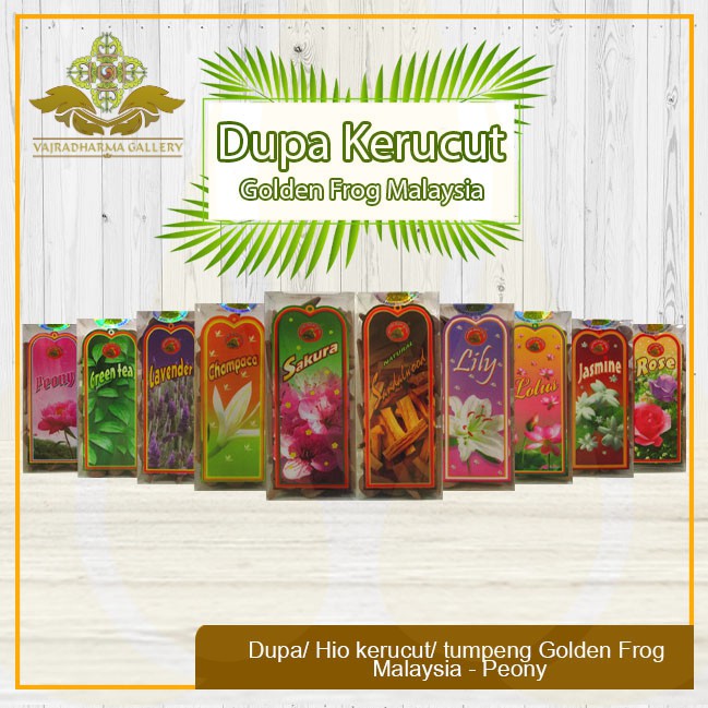 Dupa/ Hio Wangi Harum Kerucut/Tumpeng Golden Frog Malaysia