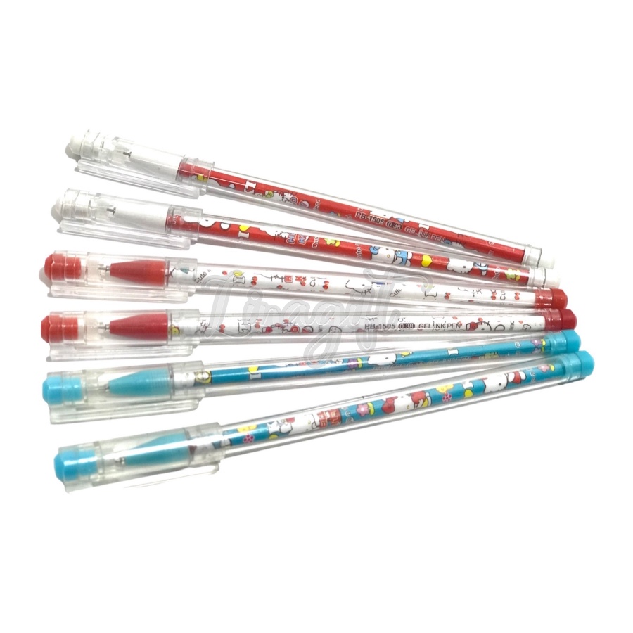 ( Ecer 1 Pc ) PEN GEL BERBAGAI MOTIF MENARIK / PENA PEN / BALL PEN MOTIF ECERAN