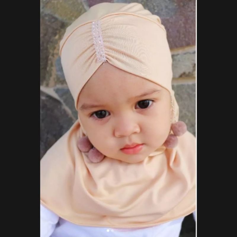 Jilbab Anak Adisya Instan 0-3 Tahun Jersey Ballon Premium |Hijab Bayi Tk Lucu 1-12 Bulan |Kerudung Sekolah Baby Sd 2-6 Perempuan Newborn