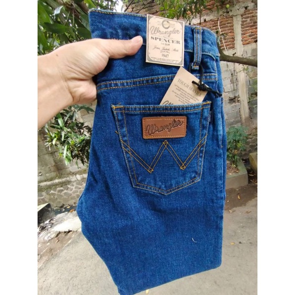 CELANA JEANS COWOK MODEL STANDAR REGULER CREM ABU COKLAT