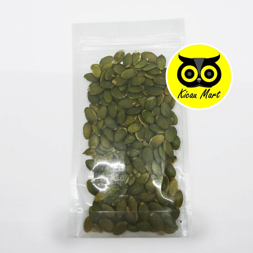 PUMPKIN SEED BIJI LABU IMPORT ORGANIC CEMILAN PAKAN BURUNG LOVEBIRD PARKIT KENARI PARROT PUMSRF