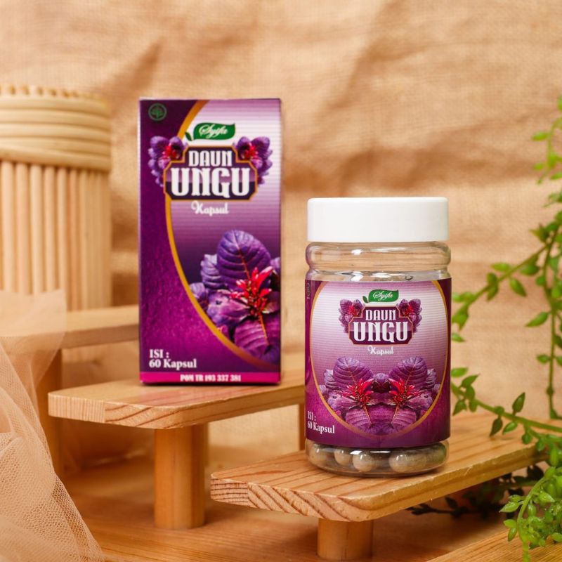 Obat Wasir Ambaein-BAB Berdarah-Benjolan-Kapsul Extra Daun Ungu Original