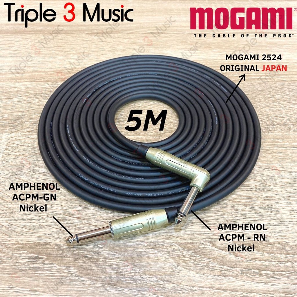 Mogami 2524 Original MADE IN JAPAN Kabel Instrument jack GITAR TS to TS JACK L