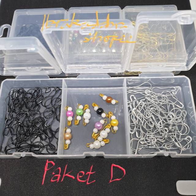 PAKET PENITI / PENITI BOHLAM / JARUM PENTUL / KLIP TURKI / JILBAB