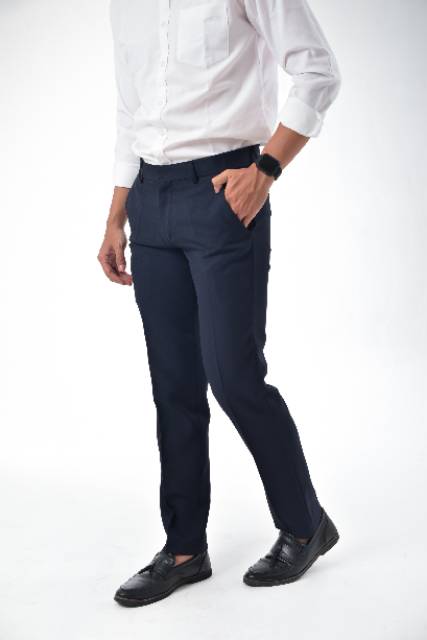 Mubeng - Celana Kantor Formal Slimfit Navy