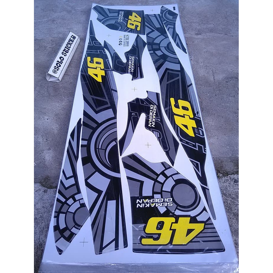 Striping Sticker Motor Variasi Jupiter Z Burhan 46 -1 f403