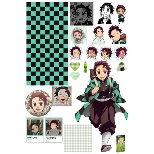 

(COD) Sticker pack kimetsu no yaiba demon slayer aesthetic journaling tanjiro nezuko