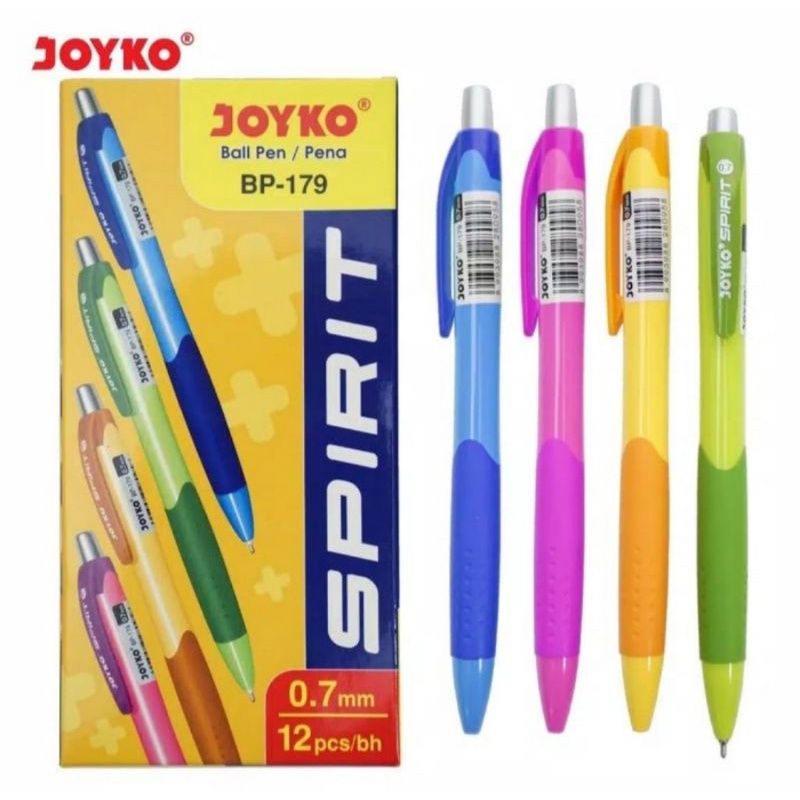 

Pulpen Joyko Spirit BP-179 0.7mm Satuan