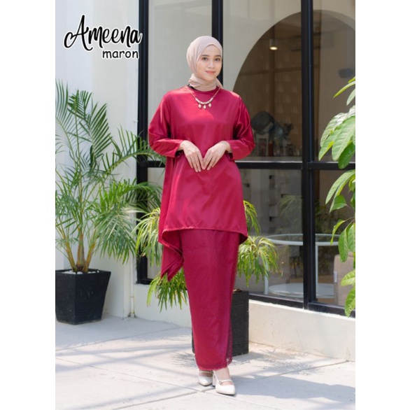 AMEENA set dress gaun wisuda gamis kondangan walimatul bridemaids