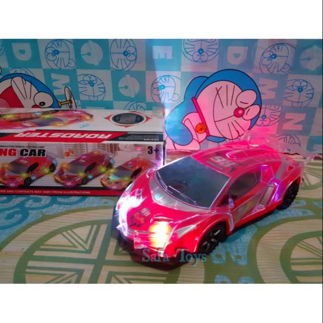 Mobil Car Roadster 4D Light And Misic / mainan Mobil bump N Go