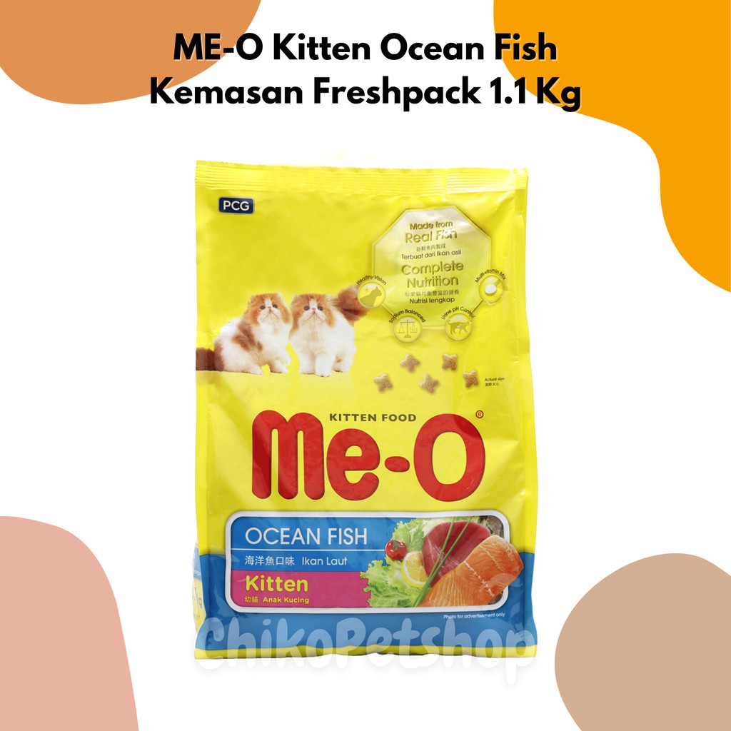 ME-O KITTEN OCEAN FISH Makanan Anak Kucing MEO Freshpack 1.1 Kg meo kitten ocean fish