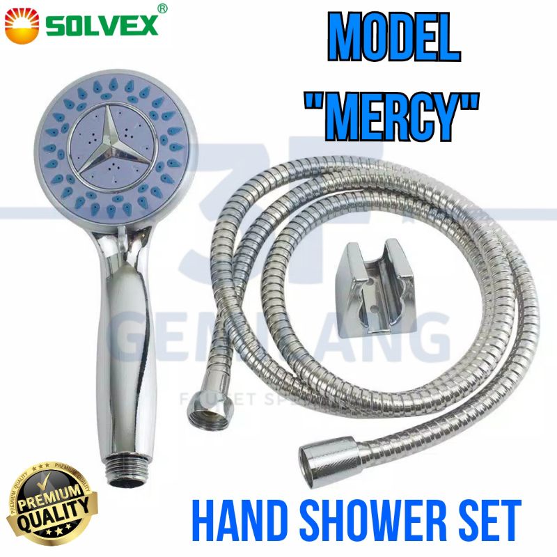 SOLVEX - HAND SHOWER SET MANDI WARNA CHROME HIGH QUALITY