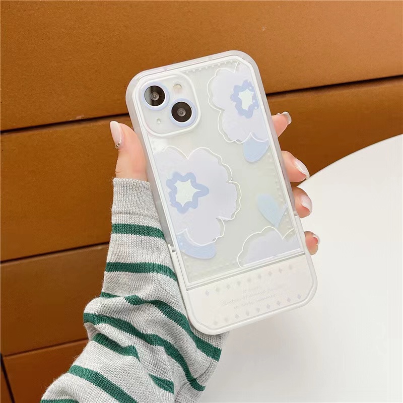 Soft Case Silikon TPU Transparan Motif Bunga Untuk iPhone 13 Pro Max 12 11 XS XR X 8 7 6 6s Plus SE2020