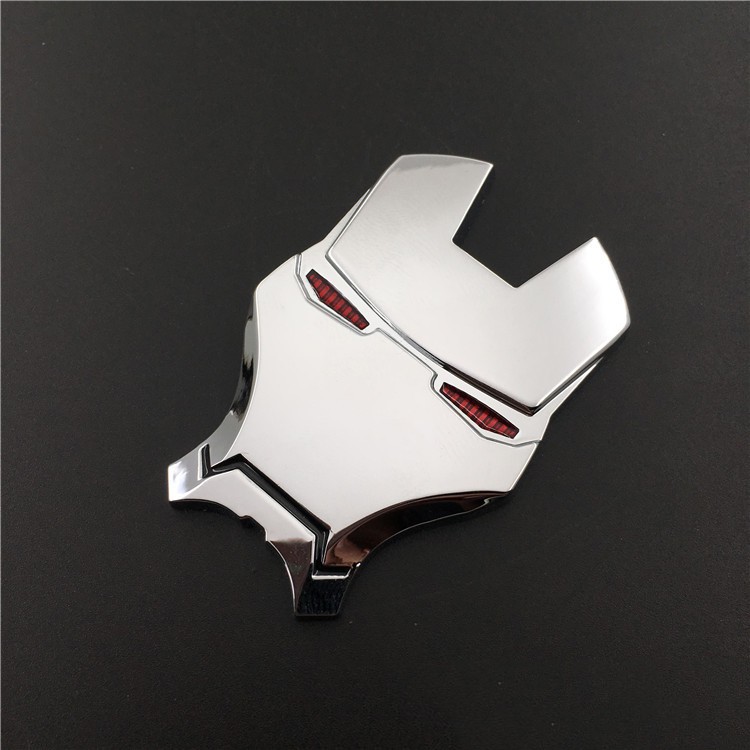 1 X 3D Metal Car Body Auto Super Hero Iron Man Emblem Badge Sticker Decal Logo