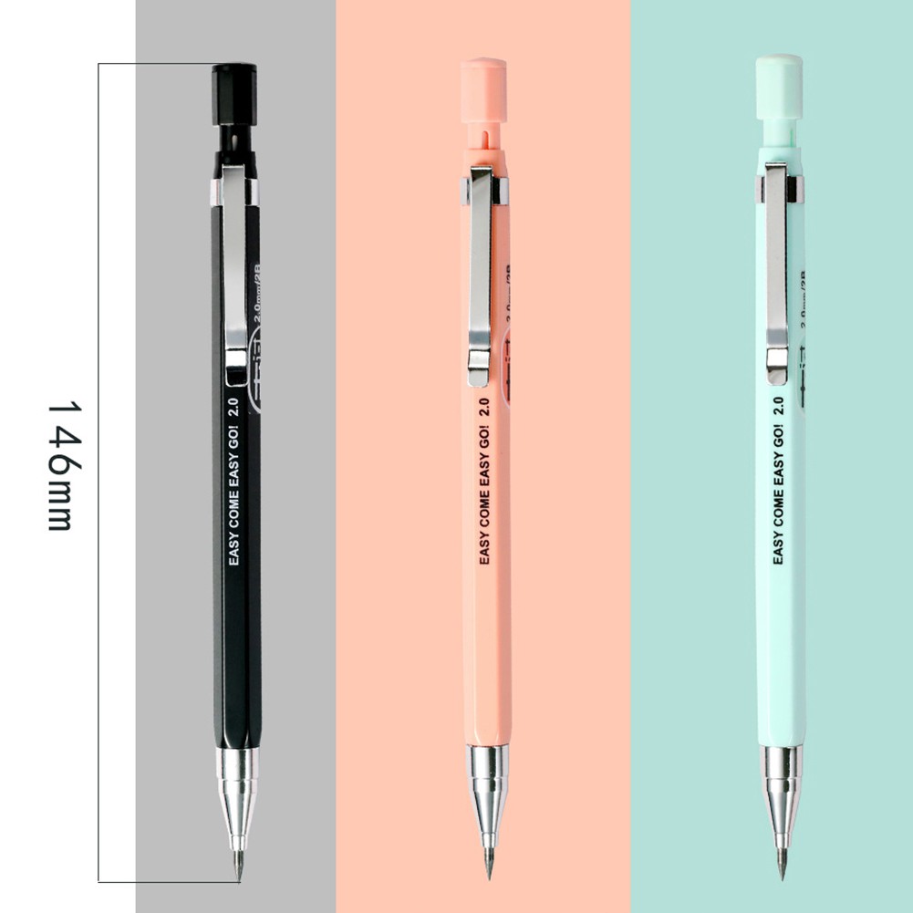 【SALE】2.0mm Candy Color Mechanical Pencil Drawing Writing 2B Propelling Pencils for Kids Girls Gift School Supplies Korean Stationery