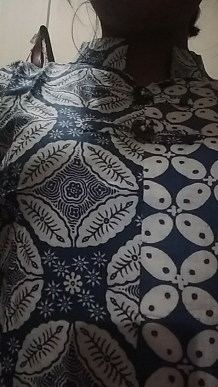 Blouse Batik Wanita Parang Kawung Shanghai Style / Atasan Batik Wanita - S M L Xl Xxl 3l 4l 5l