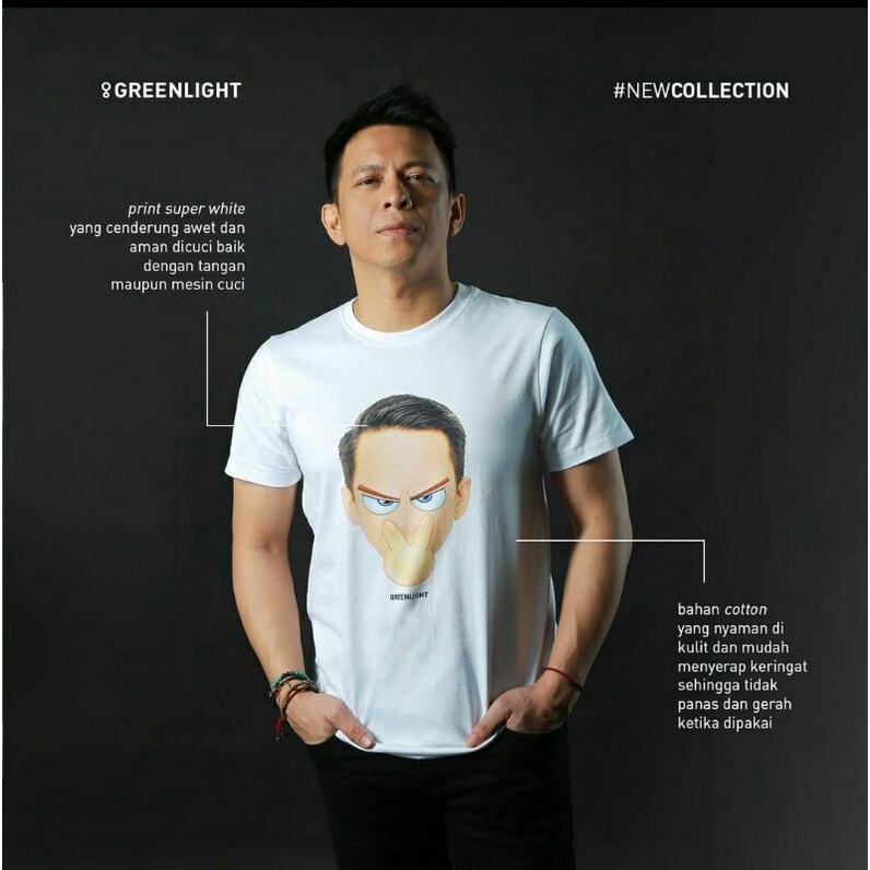 Kaos emoji ariel promo murah original Greenlight