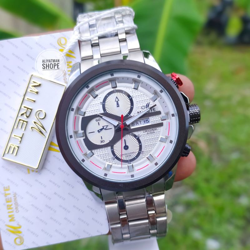 JAM TANGAN COWOK MIRETE ORIGINAL WATER RESISTANT JAM TANGAN PRIA RANTAI STAINLIS STEL JAM TANGAN SPORTY PRIA COD BAYAR DI TEMPAT JAM TANGAN PRIA TERLARIS_JAM TANGAN PRIA MODEL TERBARU_JAM TANGAN PRIA MURAH_JAM TANGAN PRIA IMPORT JAM TANGAN COWOK JAM TANGA