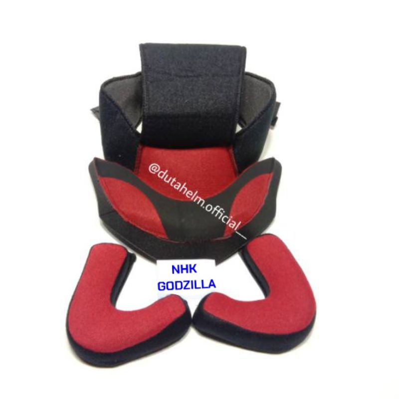 Busa Helm Nhk Godzilla Fullset Half Face Pipi Cheekpad Spoon Samping Klik Besi dan Plastik Custom