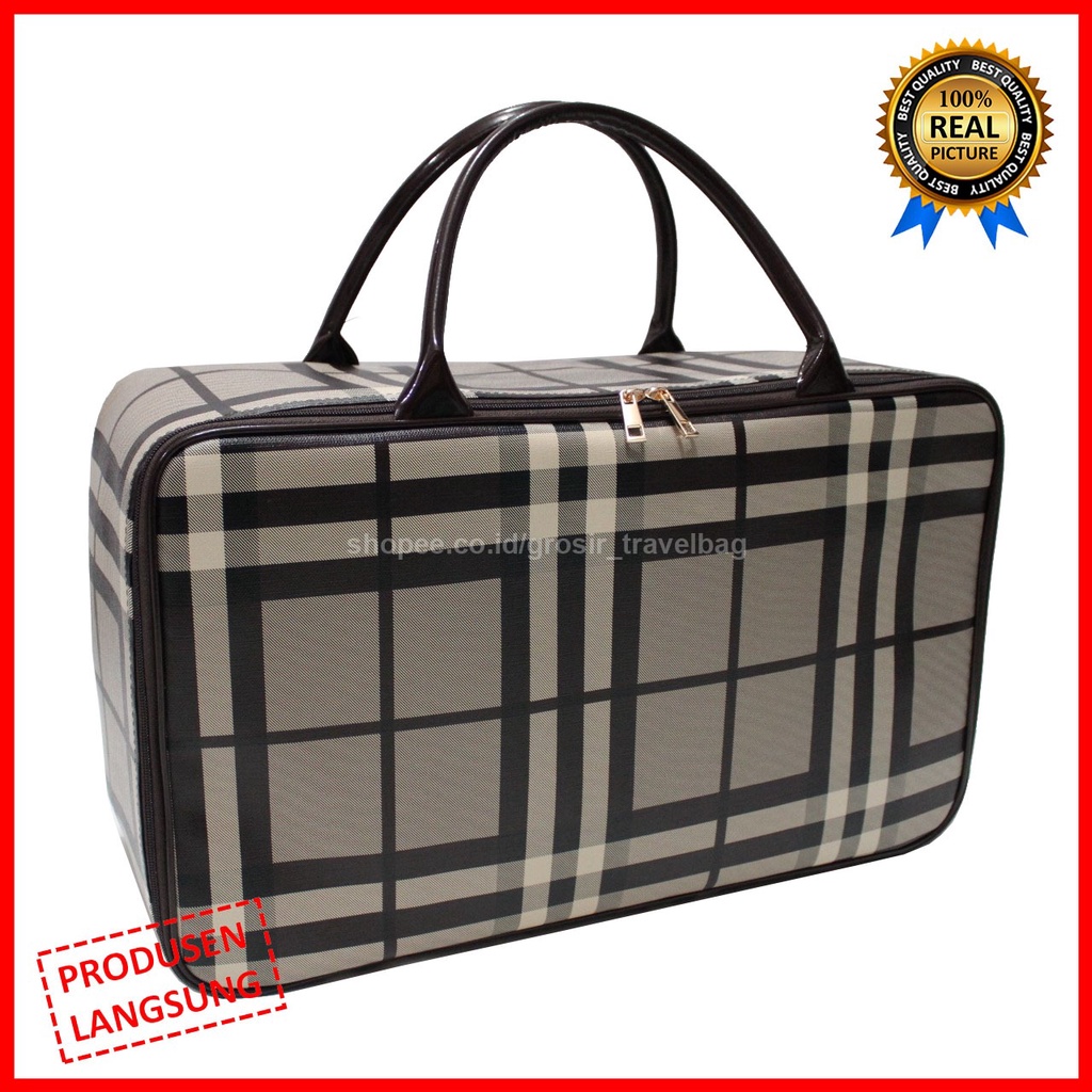 Travel Bag Jumbo Premium - Tas Travel Jumbo - Tas Pakaian - Travel Bag Wanita -Travel Bag Kulit Sintetis waterproof