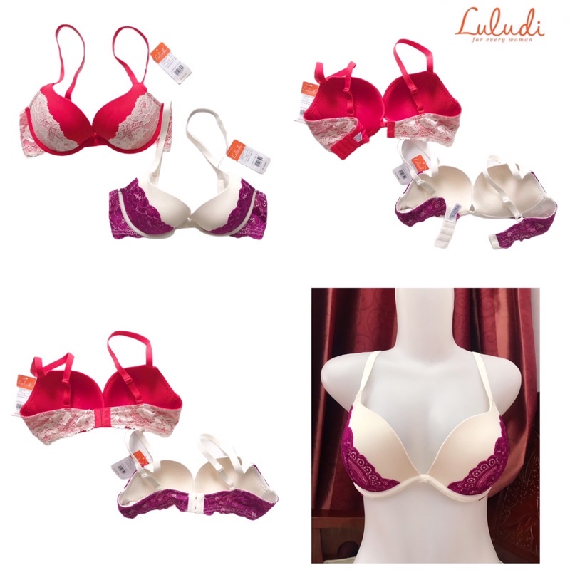luludi bra by wacoal LLB 60102 push up bra busa tebal berkawat 34B 36C