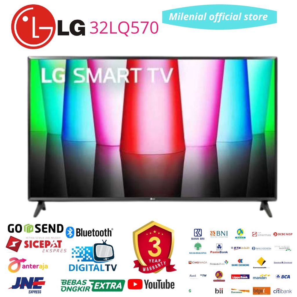 LG 32LQ570BPSA SMART TV 32 Inch NEW 2022 32LQ570 BPSA ThinQ AL DIGITAL 32LQ570
