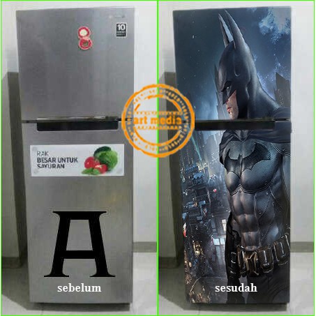 STIKER KULKAS BATMAN