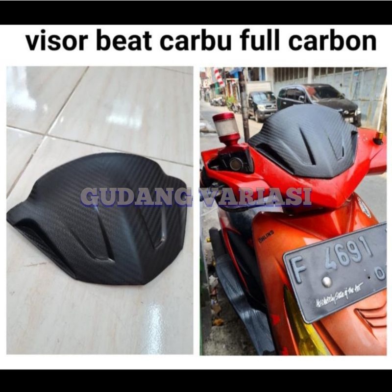 VISOR BEAT KARBU CARBU BEAT LAMA CARBON KARBON