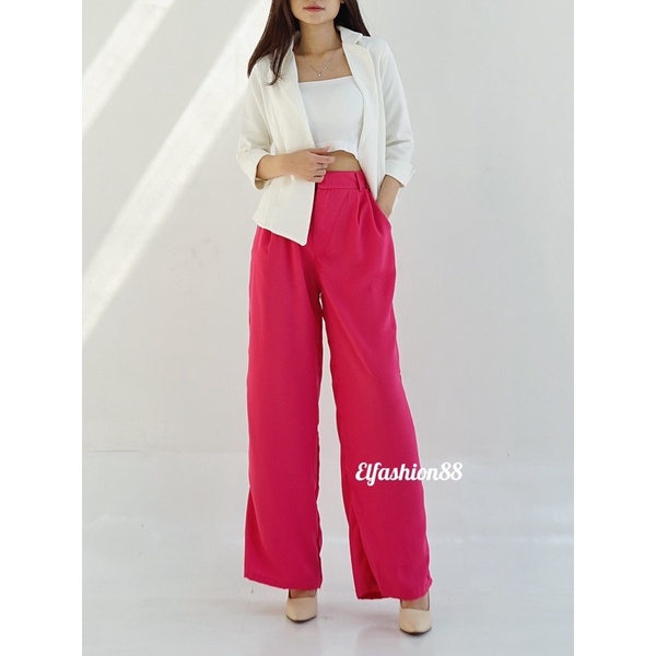 Trouser Pants Bibie Celana Kulot Highwaist Premium