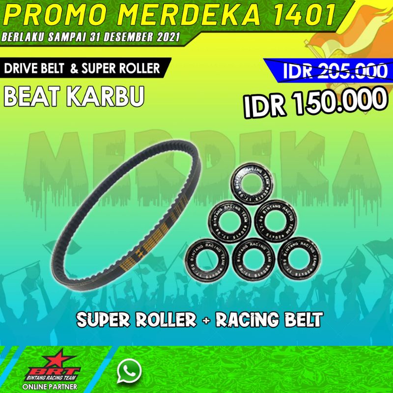 V.BELT+ ROLER BEAT KARBU/SCOOPY KARBU