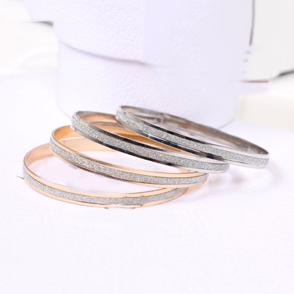 Gelang Fashion Titanium Kristal / Gelang Bangle Gelang Tangan Korean Import / Aksesoris Gelang Wanita / TV-14