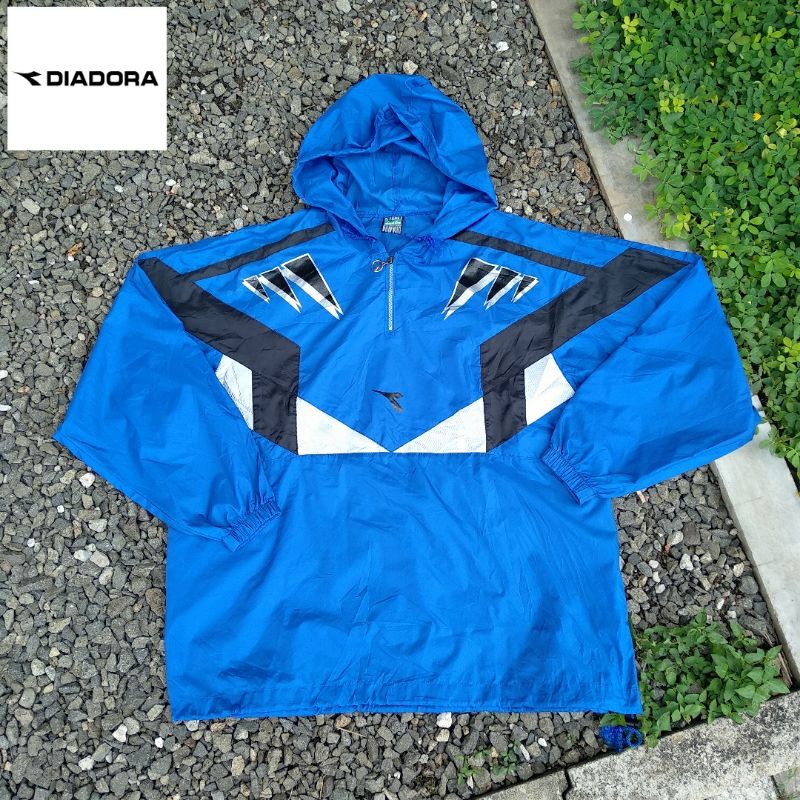 VINTAGE WINDBREAKER JACKET DIADORA SECOND BEKAS ORIGINAL PRELOVED OVERSIZE THRIFT