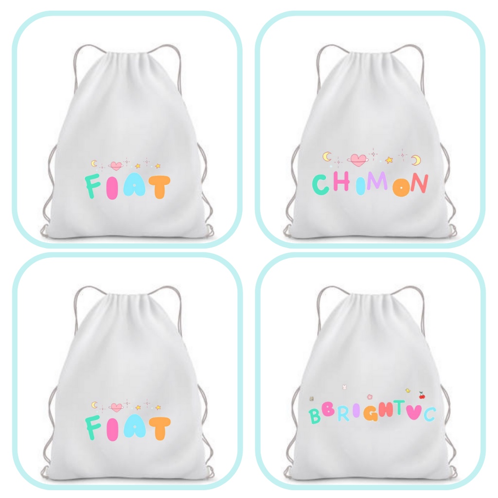 Part 1 Stringbag Tas string bag Raikantopeni Printing Thai Drama series thailand merchandise ransel serut drawstring actor
