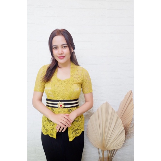 Kebaya bali brokat sofia bed lengan pendek (kebaya saja)