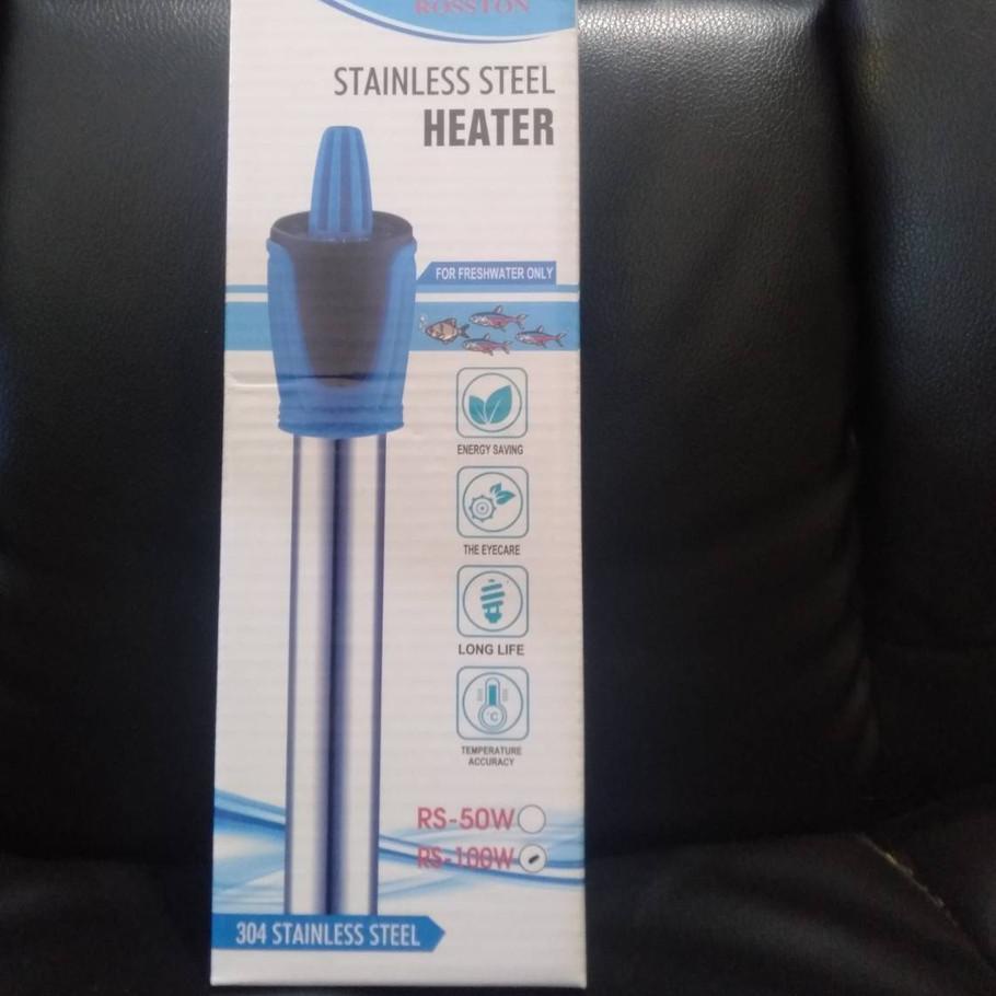 ✭ ROSSTON RS 100 WATT / HEATER ROSTON 100W STAINLESS STEEL AQUARIUM HEATER 100 WATT ✹