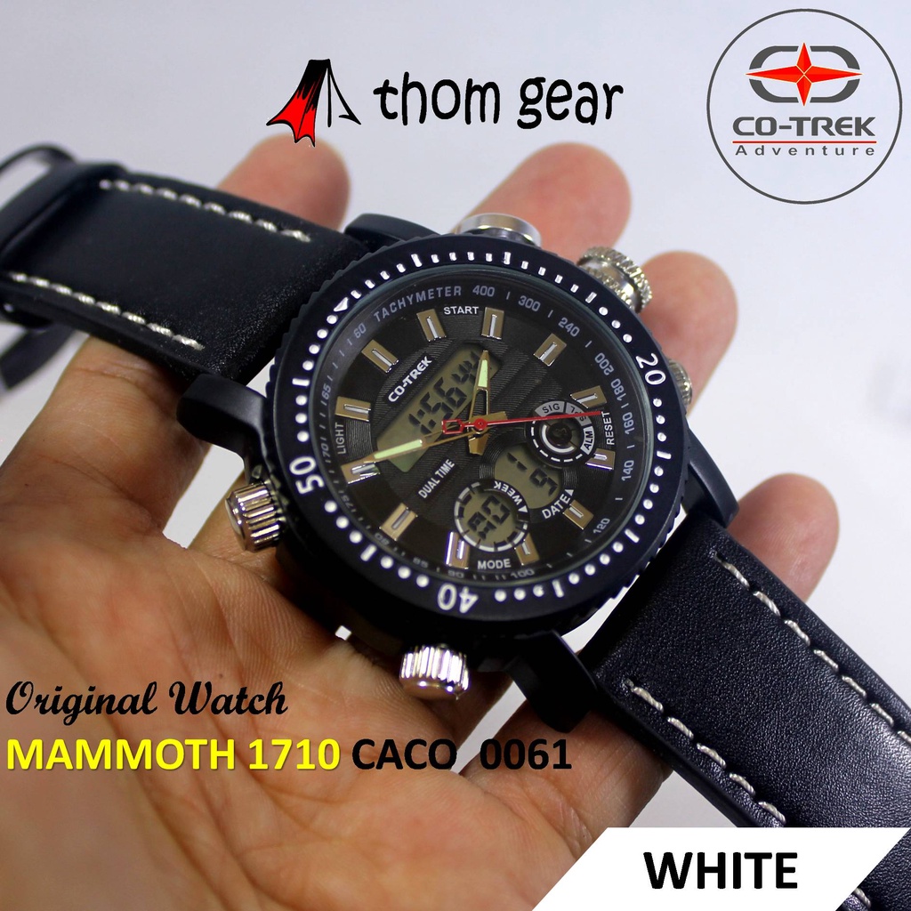 Thomgear Jam Tangan Cotrek Co Trek Co-Trek Mammoth Survival 550 CACO 0061 Pria Sport Adventure Military Tactical Olahraga Analog Digital Strap Kulit Asli Genuine Leather Thomgear Paiton Probolinggo